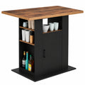 ilot-de-cuisine-110-cm-bois-noir-avec-rangements-kiboth8644qs